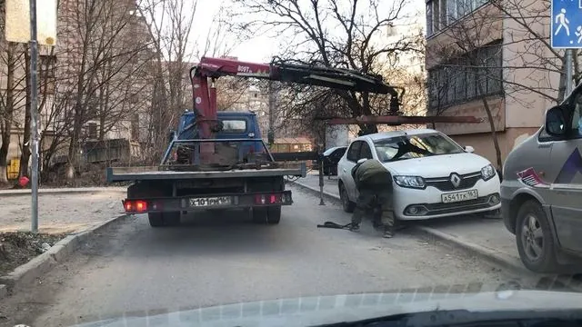 Эвакуация из двора