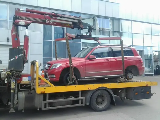 Перевозка автомобиля до сервиса